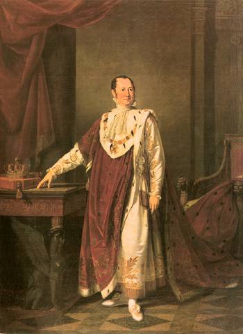 Seit 1806 der neue Landesherr auch für Crailsheim - der bayerische König Max I. Joseph