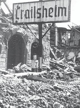 Kriegszerstörung Crailsheims 1945