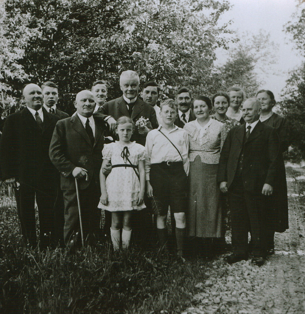 Familientreffen mit Hans Sachs in Schmalfelden, ca. 1935